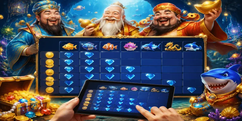 Bảng thống kê tỷ lệ quy đổi điểm thưởng của các sinh vật biển phổ biến trong trò chơi